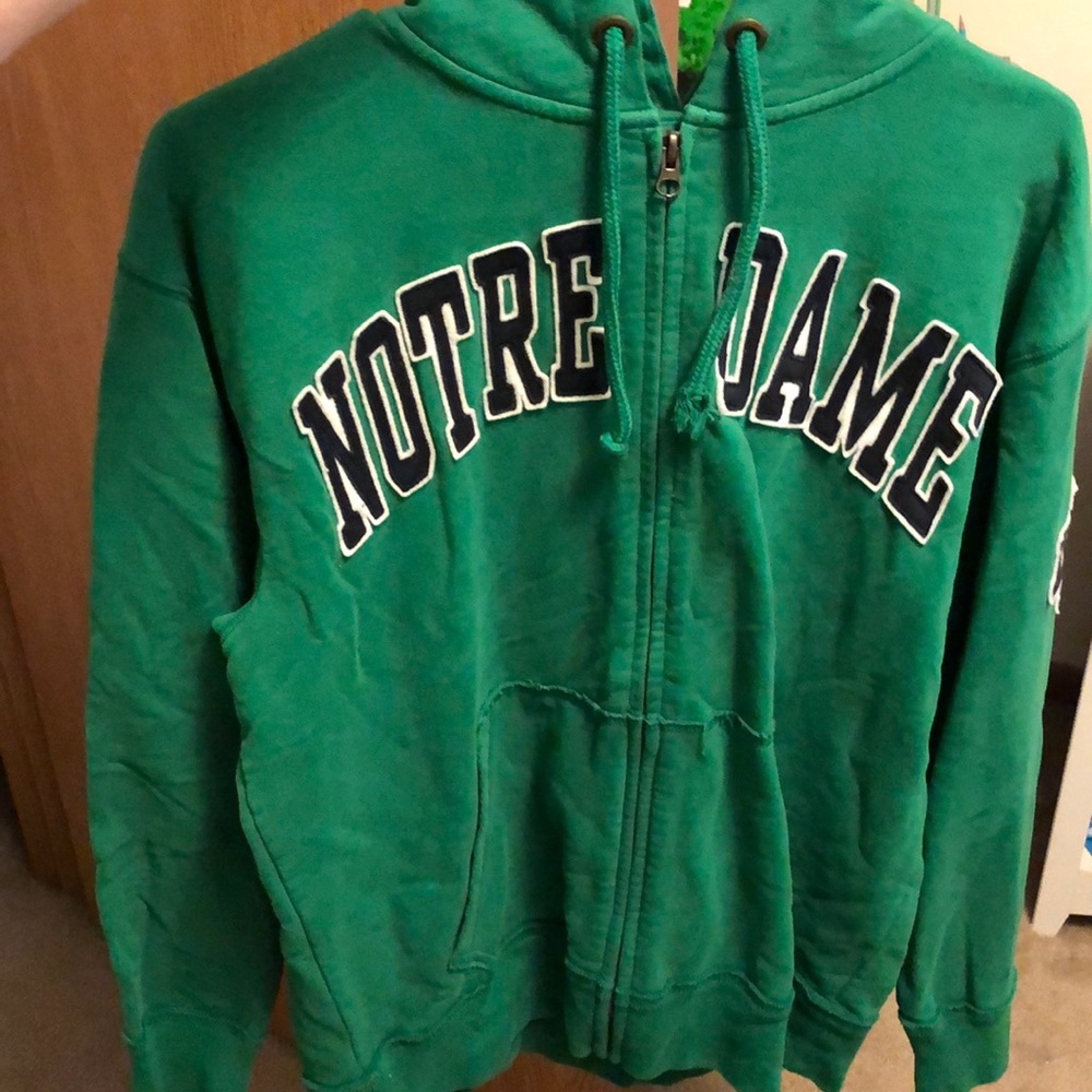Notre Dame zip up hoodie